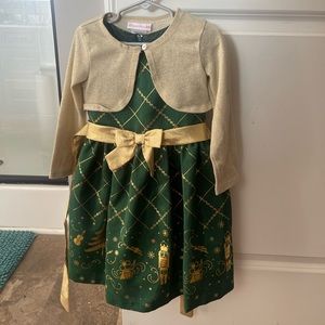 Bonnie Jean Christmas dress size 5